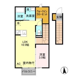 平田駅 徒歩32分 2階の物件間取画像